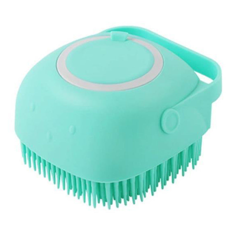 Silicone Dog Bath Brush – Gentle Pet Grooming Tool for Shedding