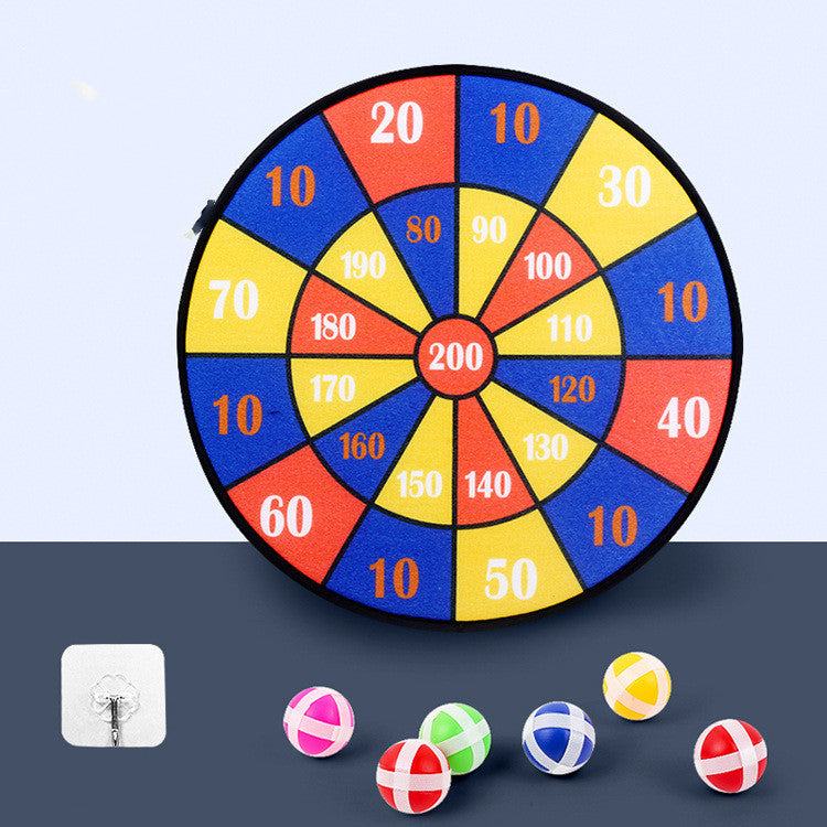 Kids Sticky Ball Dart Board Fun Cartoon Velcro Game Toy