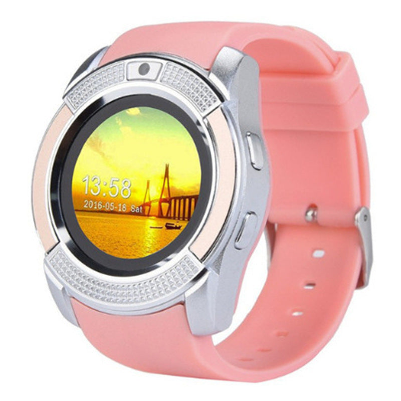 Full Circle Smartwatch with Card Slot Sleep and Activity Monitor