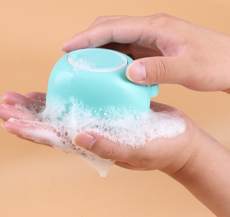Silicone Dog Bath Brush – Gentle Pet Grooming Tool for Shedding