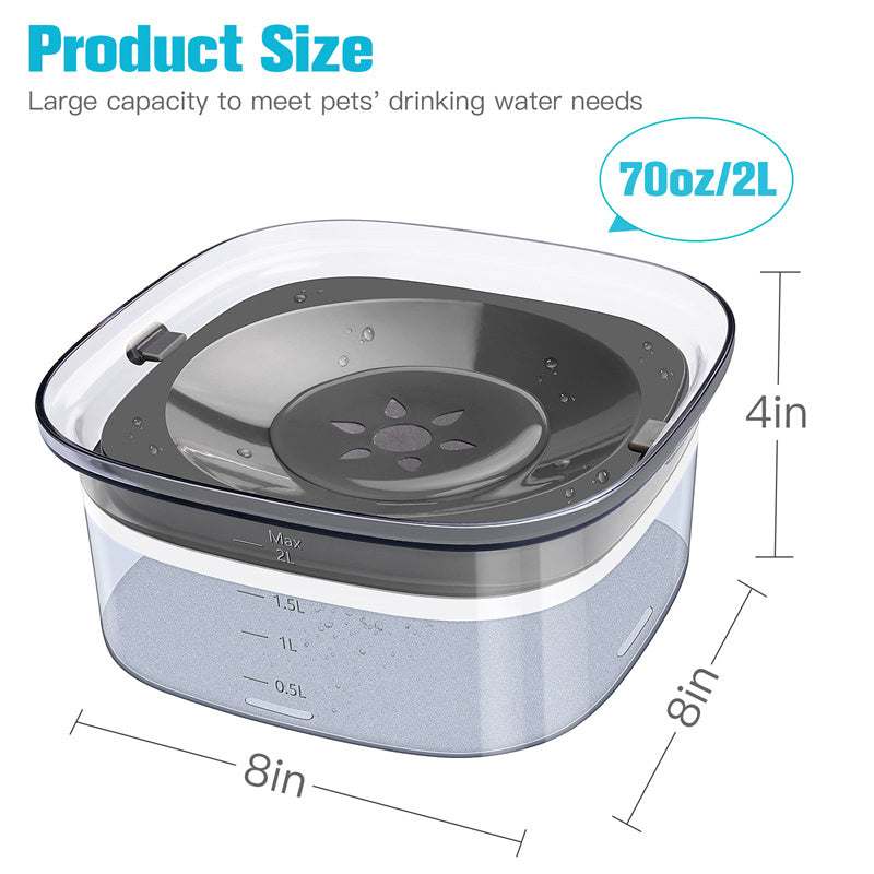 70oz Large Dog Water Bowl Spill Proof Slow Drinking Bowl for your dog