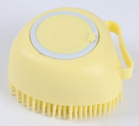 Silicone Dog Bath Brush – Gentle Pet Grooming Tool for Shedding