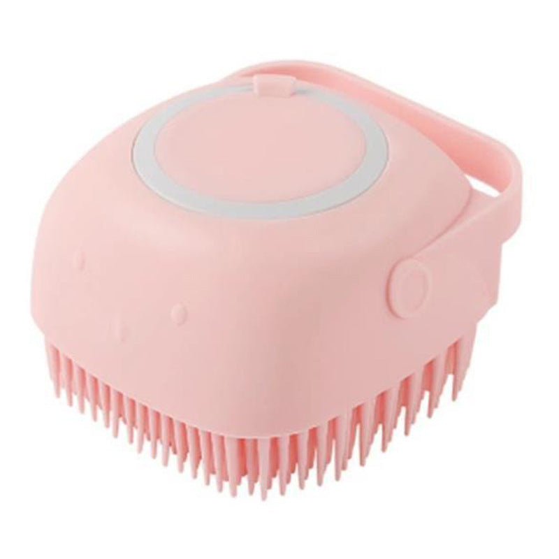 Silicone Dog Bath Brush – Gentle Pet Grooming Tool for Shedding