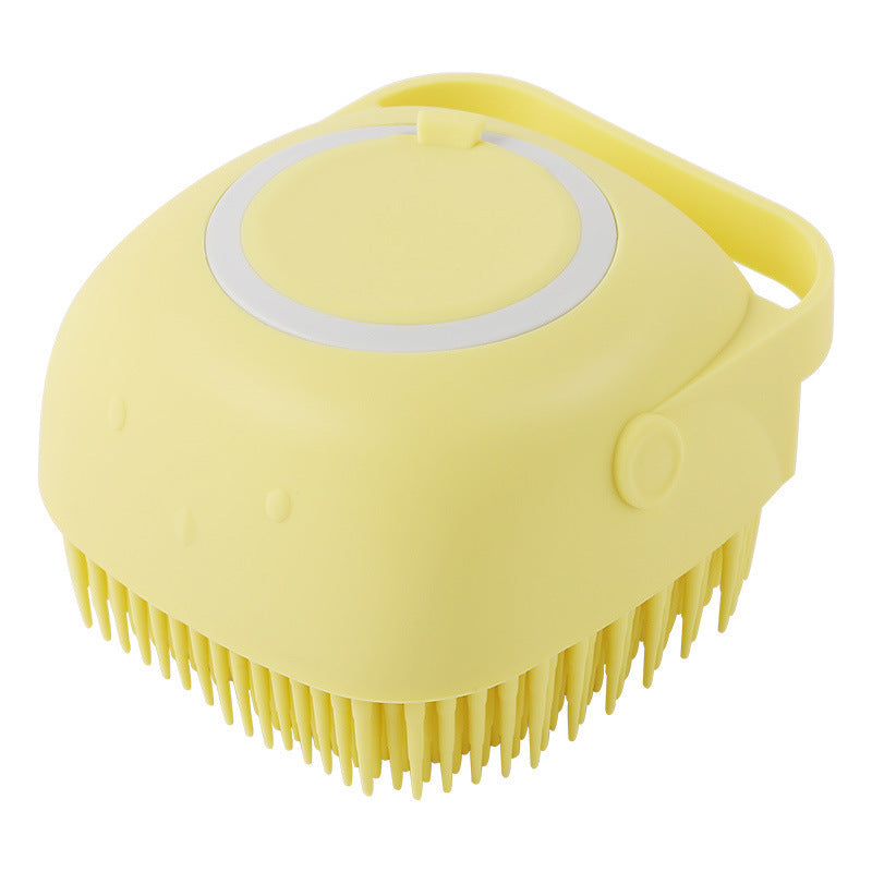 Silicone Dog Bath Brush – Gentle Pet Grooming Tool for Shedding