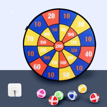 Kids Sticky Ball Dart Board Fun Cartoon Velcro Game Toy