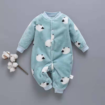  Long Sleeve Baby Romper –  Soft and warm Cotton One-Piece for Infants