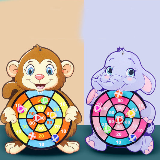 Cartoon Animal Dart Board Toy for Kids Indoor Safe Game