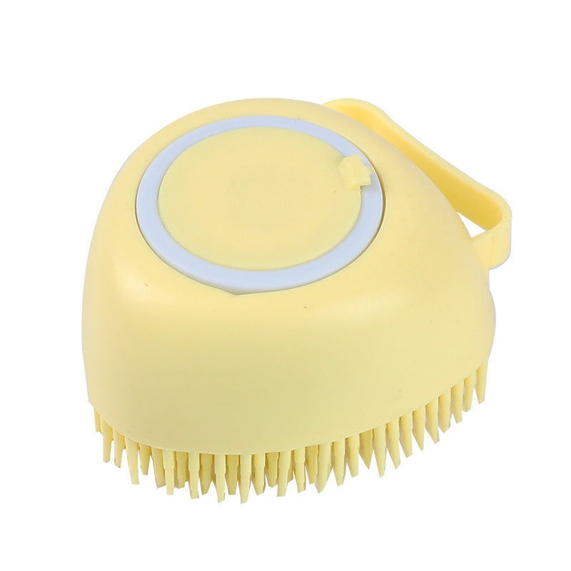 Silicone Dog Bath Brush – Gentle Pet Grooming Tool for Shedding